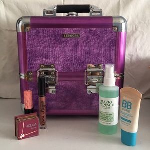 Sephora purple snake print makeup box